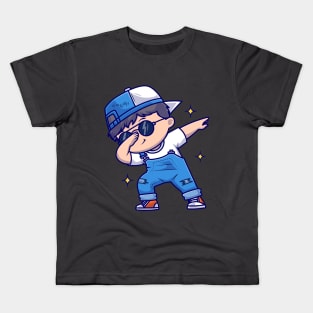 cute cool boy dabin Kids T-Shirt